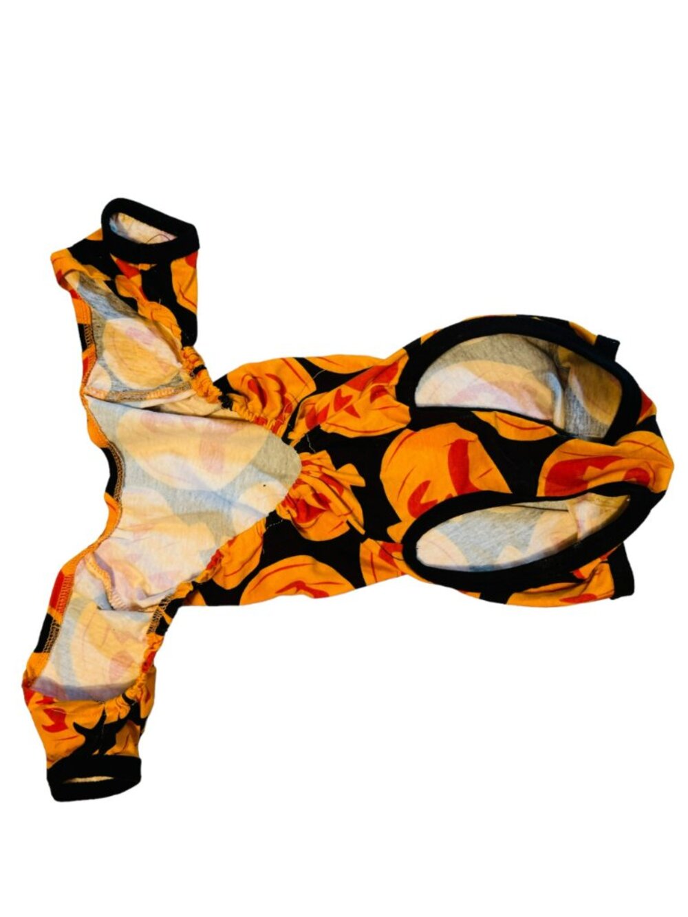 Halloween Pumpkin Print dog cat pj Costume (S) - Picture 4 of 6